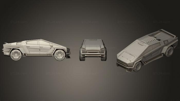Автомобили и транспорт (Киберпанк 2077, CARS_0368) 3D модель для ЧПУ станка